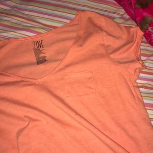 Orange V-Neck
